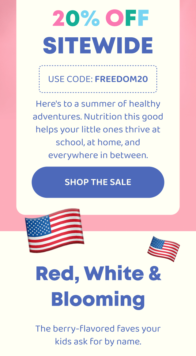 20% OFF sitewide