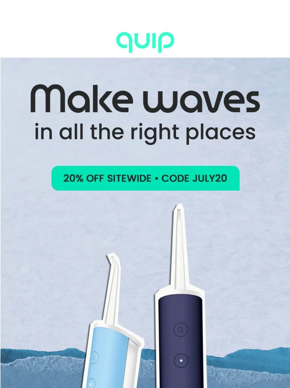 Long weekend savings: 20% off 🙌