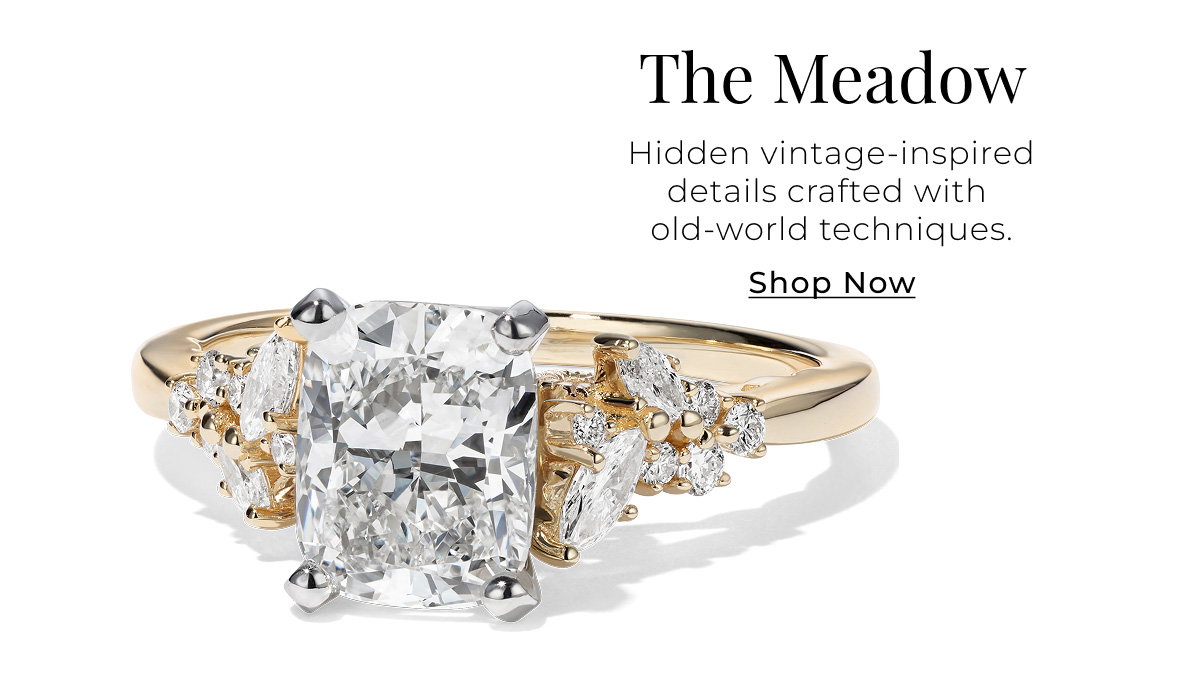 The Meadow - Hidden vintage-inspired details crafted with old-world techniques. Shop Now >