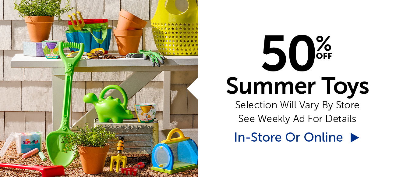 50% Off Summer Toys - Select Categories