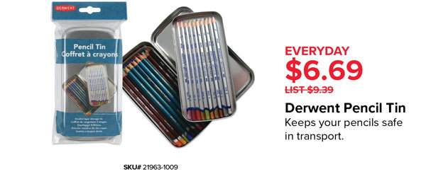 Derwent Pencil Tin Everyday $6.69