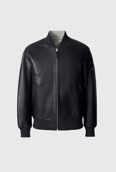 EASTON-SA 2-in-1 Reversible Leather Bomber Jacket