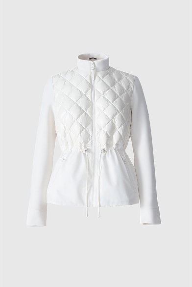 ADITA Light Down Hybrid Jacket with Peplum Hem