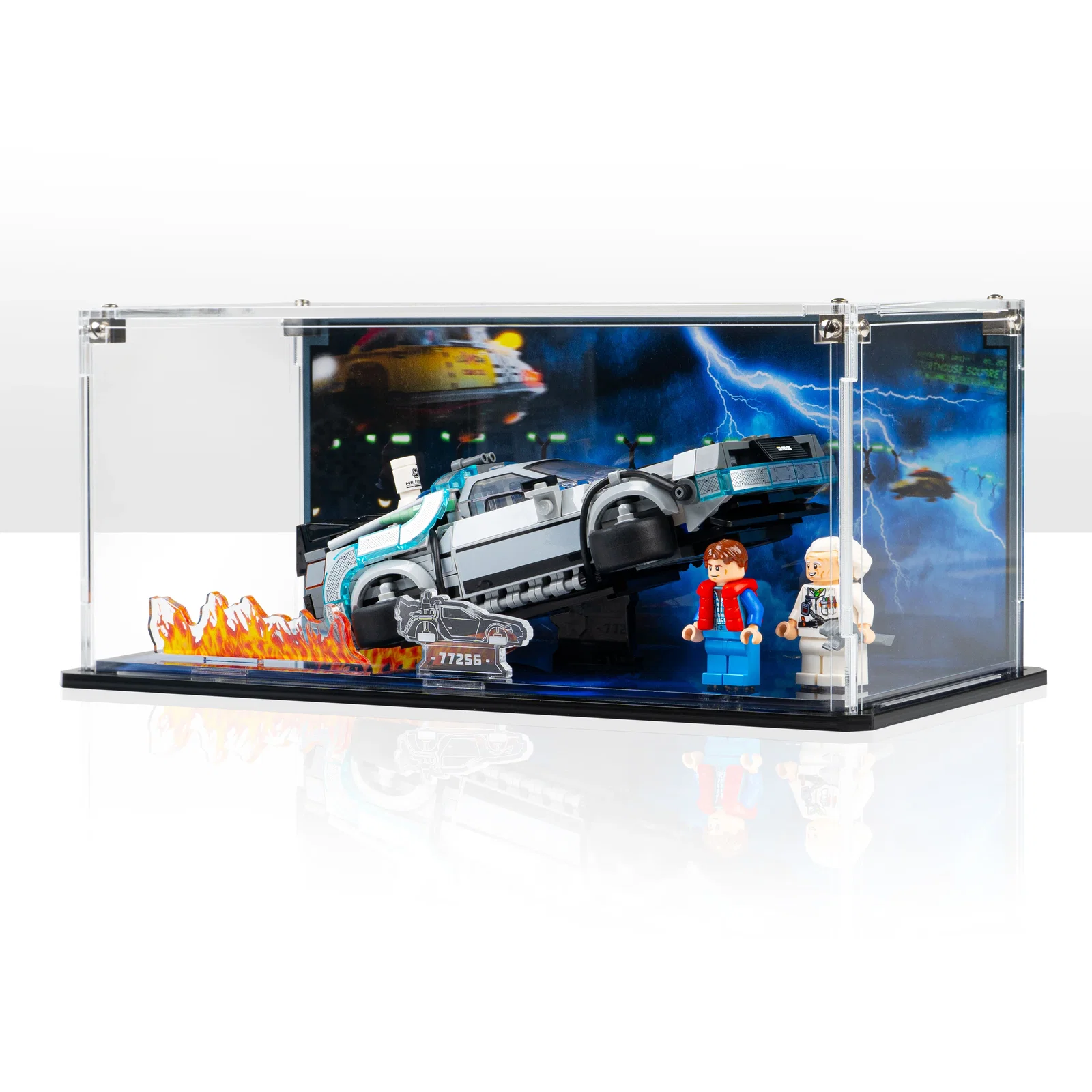 Image of Display Case for LEGO® Speed Champions: Time Machine from Back to the Future (77256)