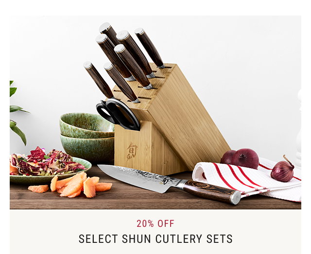 20% Off - Select Shun Cutlery Sets