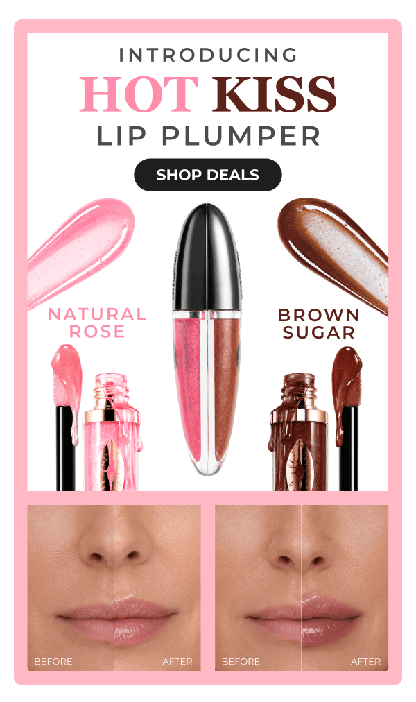 INTRODUCING HOT KISS LIP PLUMPER: Hydrates and plumps for the perfect pout!
