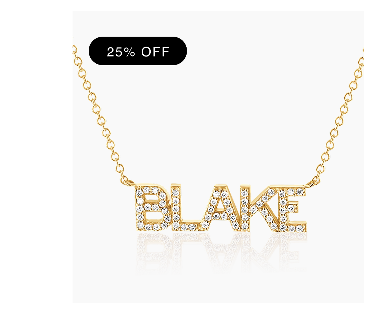 Diamond Custom Name Necklace