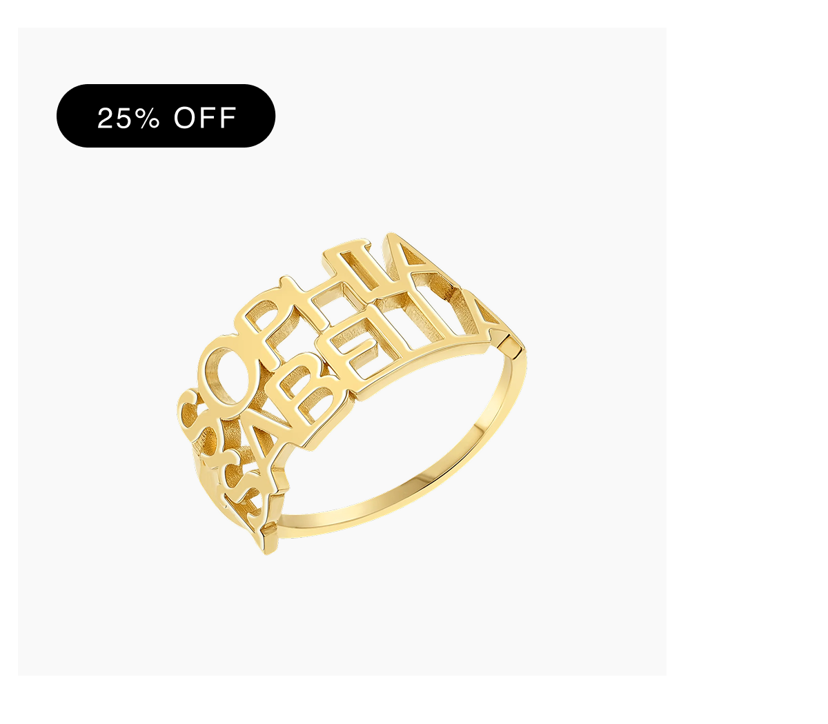 Linear Double Name Ring
