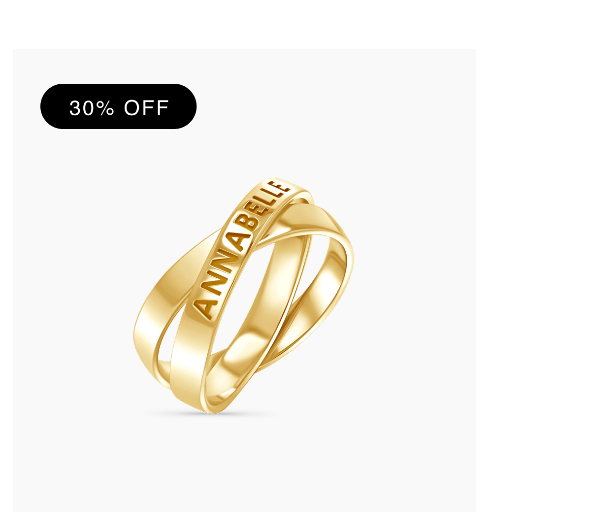 Interlocked Engravable Ring