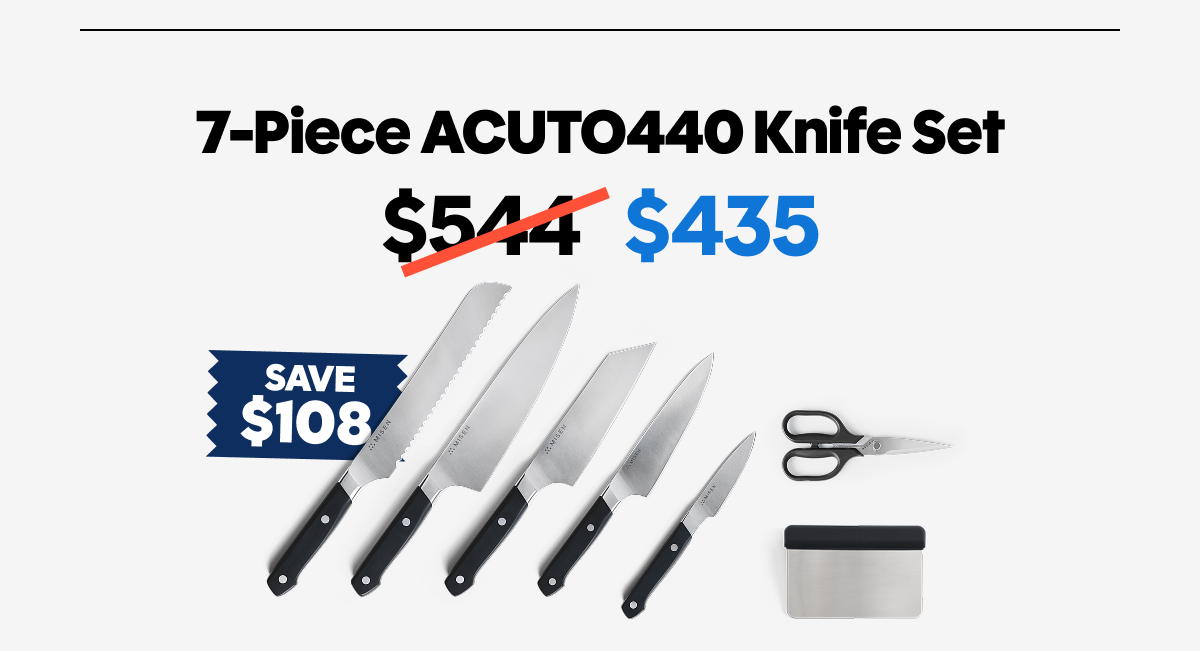 7-piece acuto440 knife set