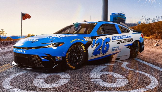Chicagoland Speedway 2026 Car Render