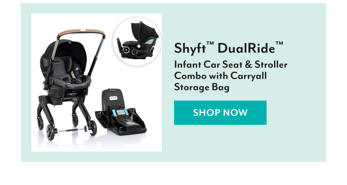 Shyft™ DualRide™ Infant Car Seat & Stroller Combo with Carryall Storage Bag | SHOP NOW