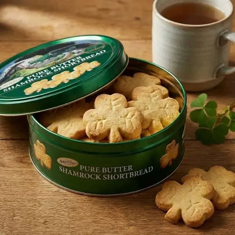 Image of Traditional Shamrock Shaped Pure Butter Shortbread