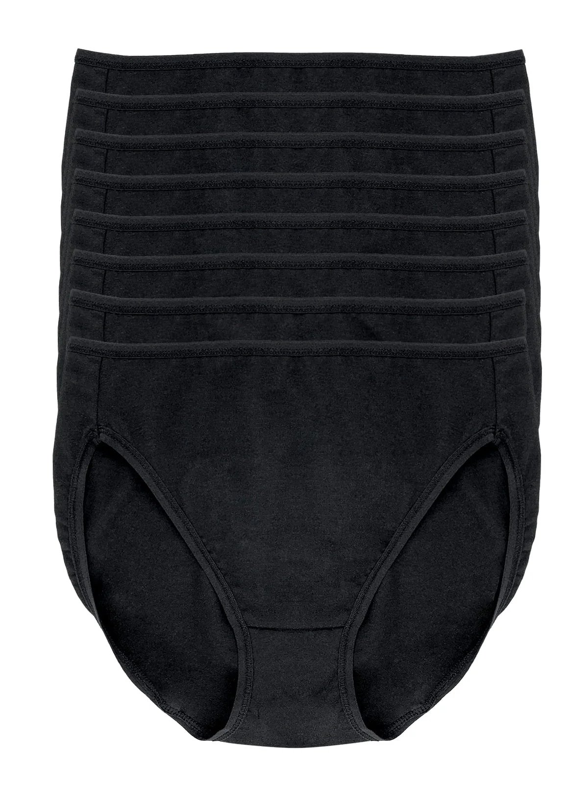 Image of Cotton Modal Full Coverage Hi-Cut 8-Pack