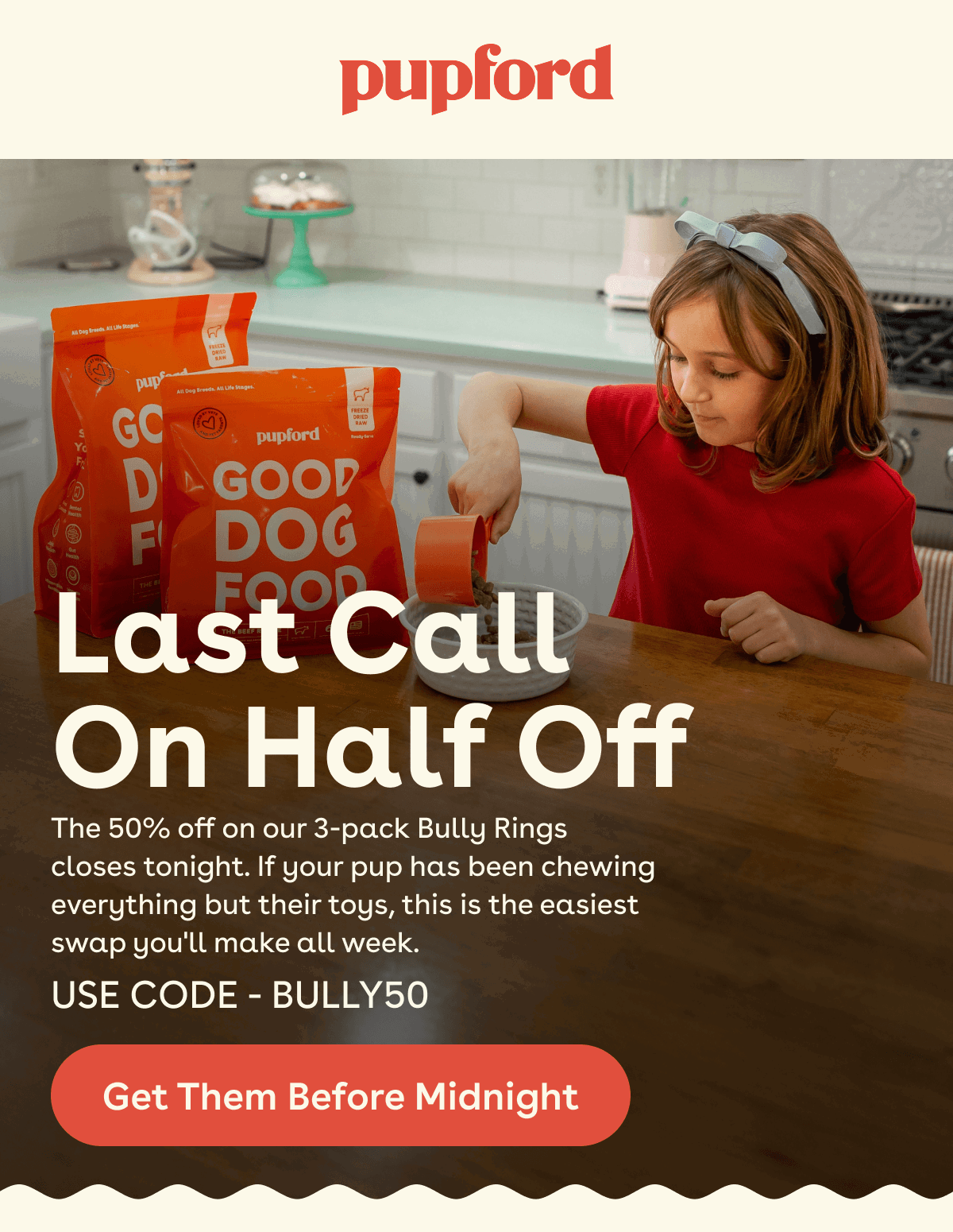 Get them before midnight 