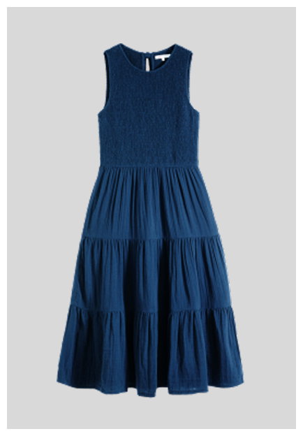 BLUE MIDI DRESS