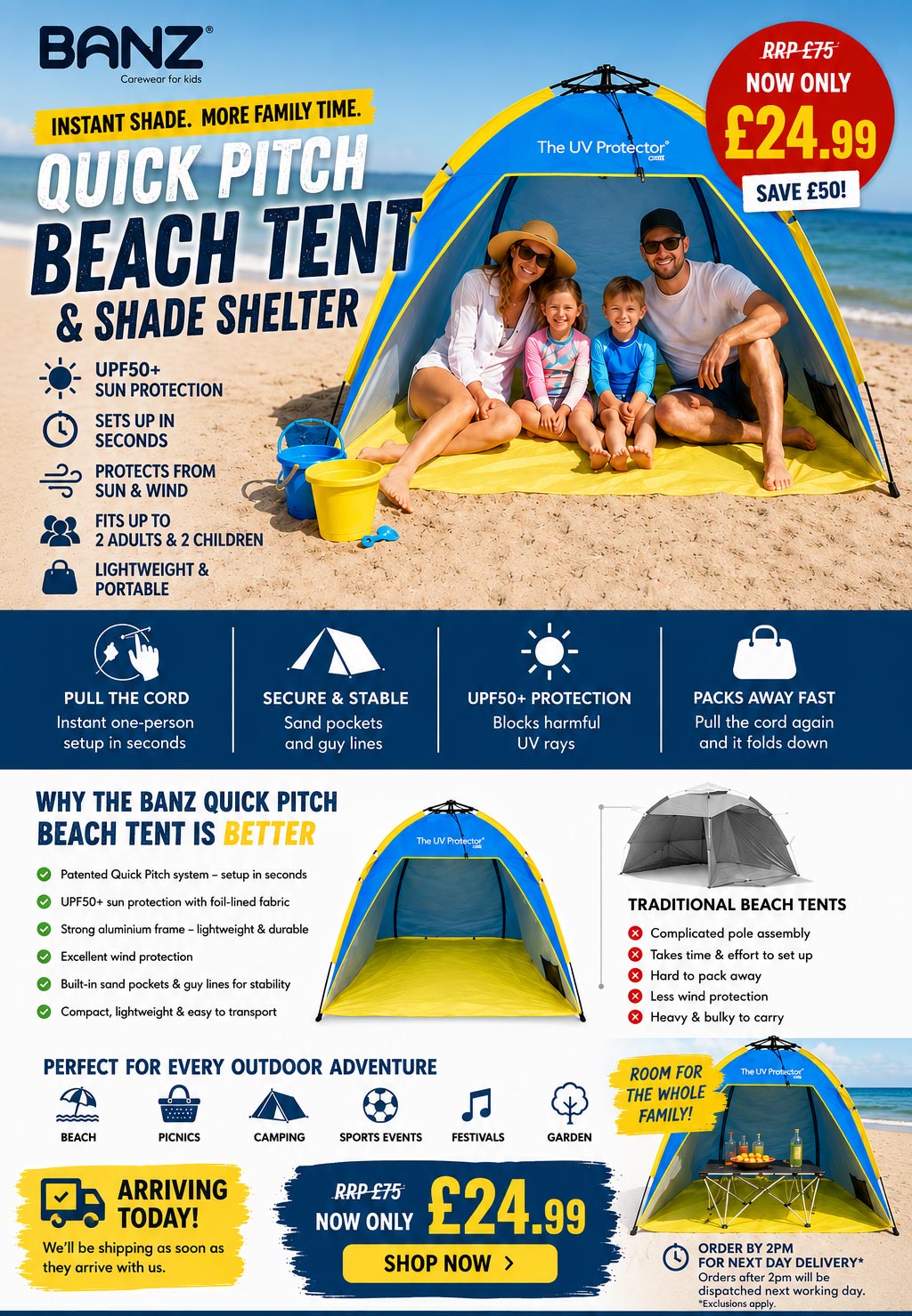 Beach Tent only £24.99