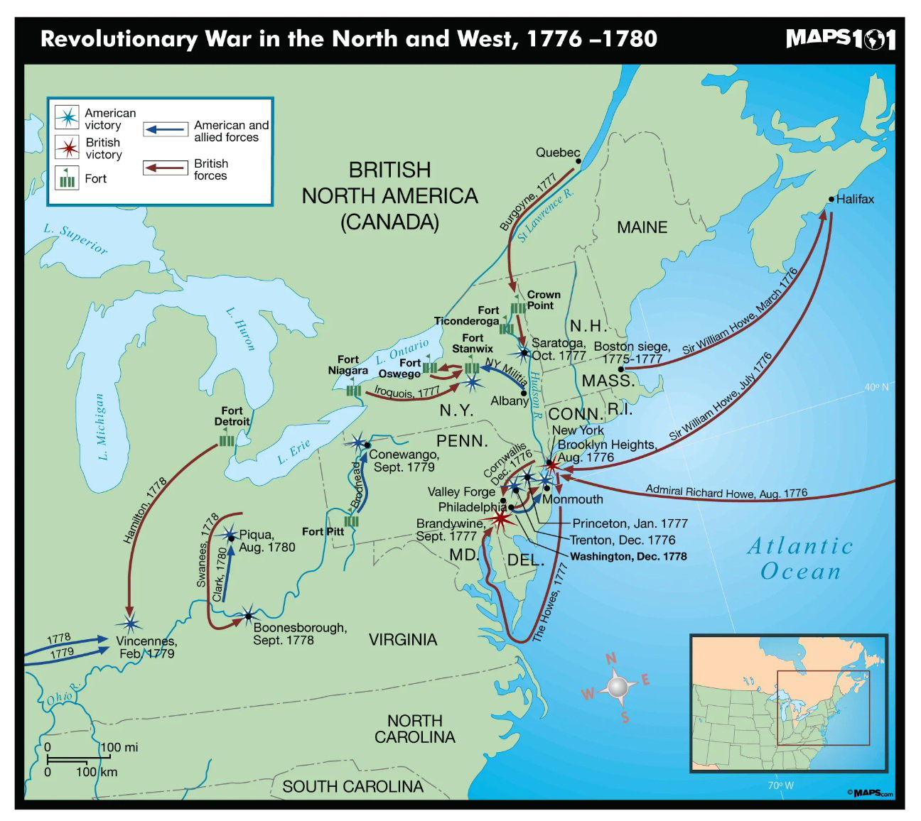 Revolutionary War Map