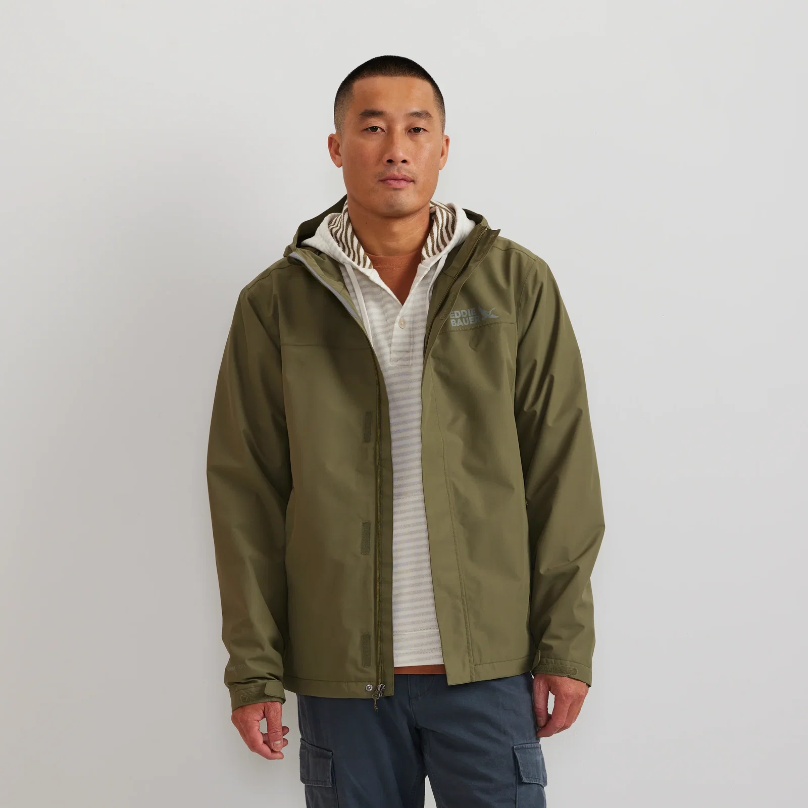 Image of Men's Rain Trek Waterproof Packable Rain Jacket