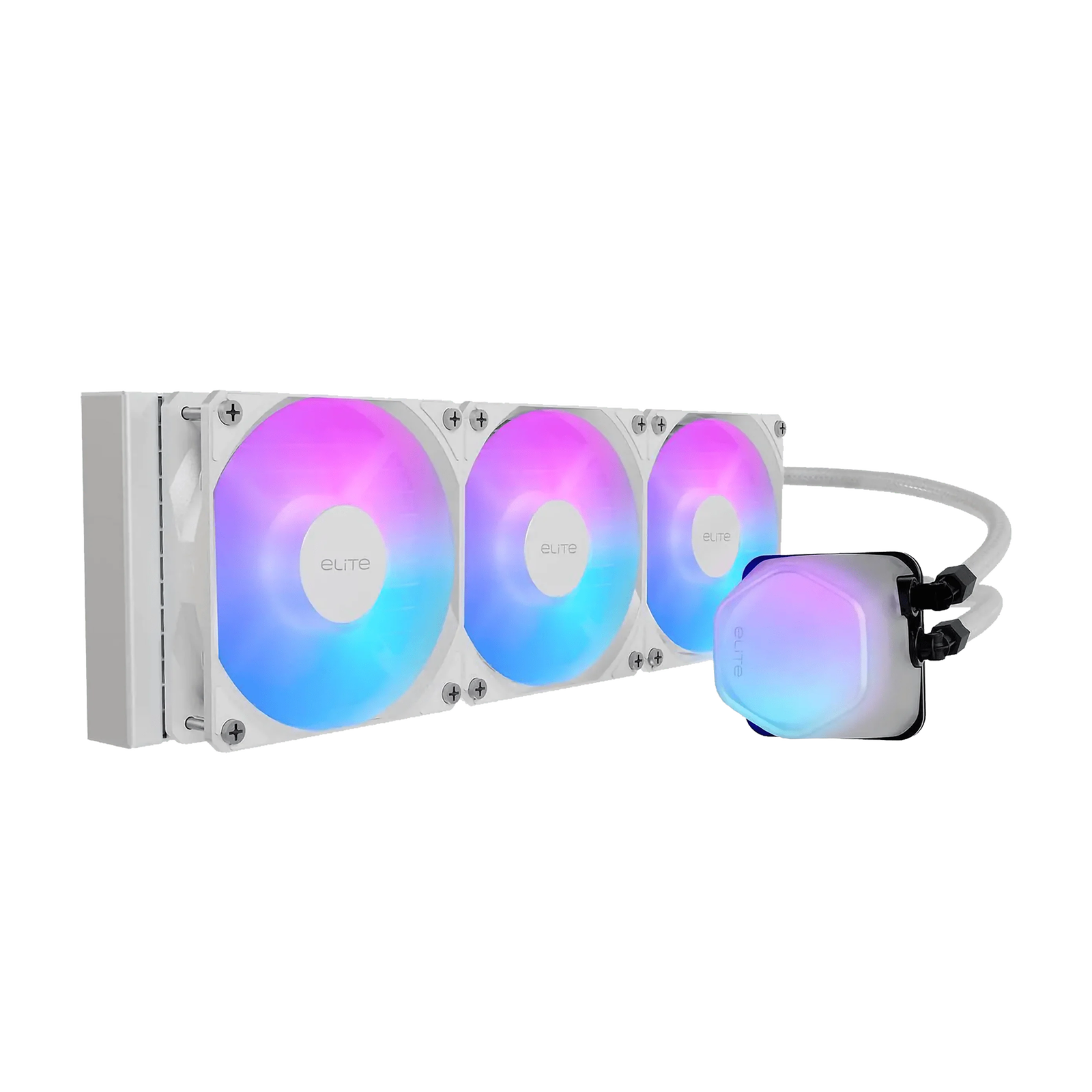 Cooler Master Elite Liquid 360mm ARGB Liquid Cooler - White