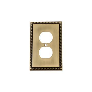 Nostalgic Warehouse Rope Duplex Switch Plate