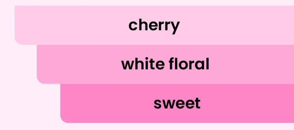 cherry white floral sweet