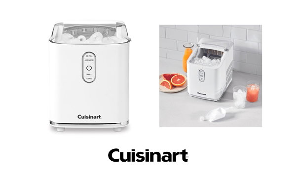 Compact Bullet Ice Cube Maker, White