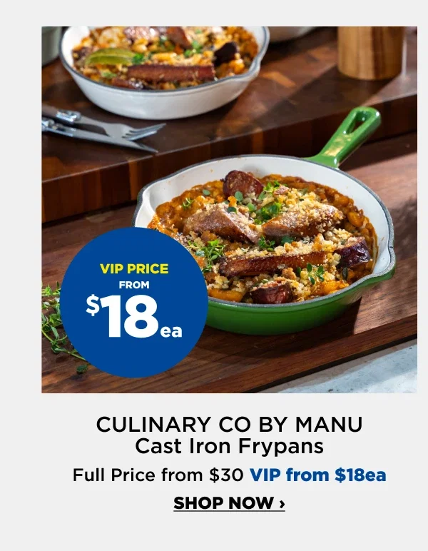 $18ea Culinary Co By Manu Cast Iron Frypans