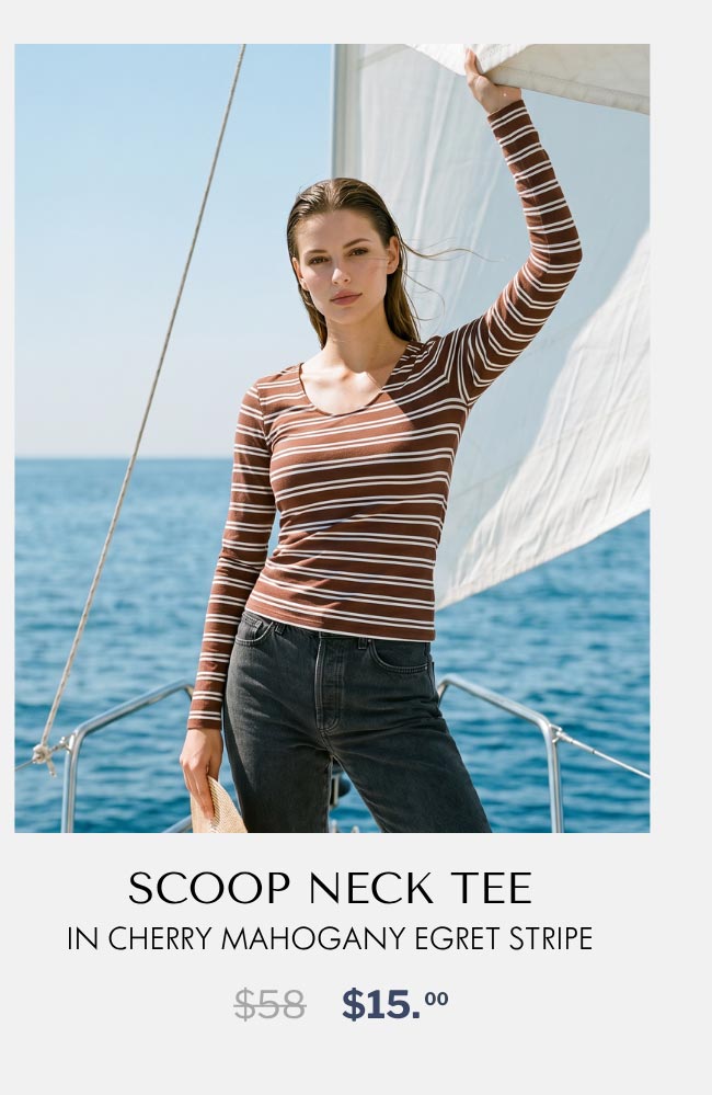 Scoop Neck Long Sleeve Tee