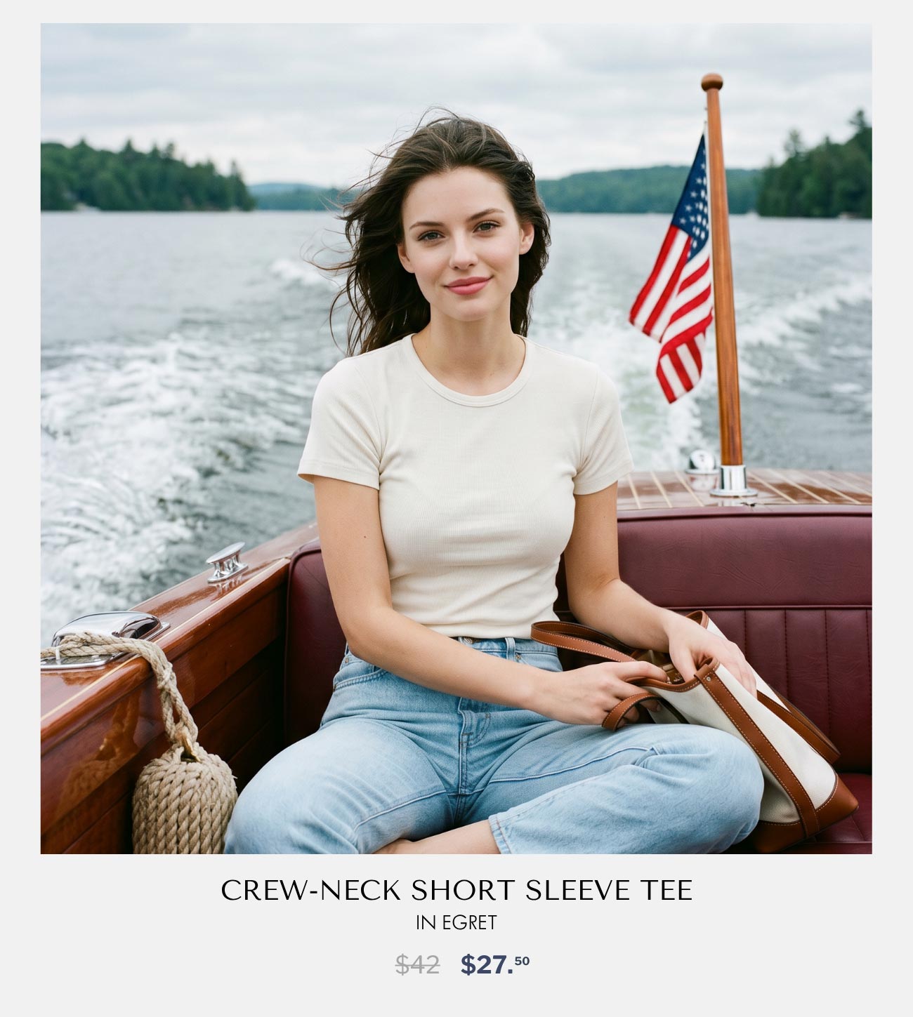 Crew-Neck Short Sleeve Tee