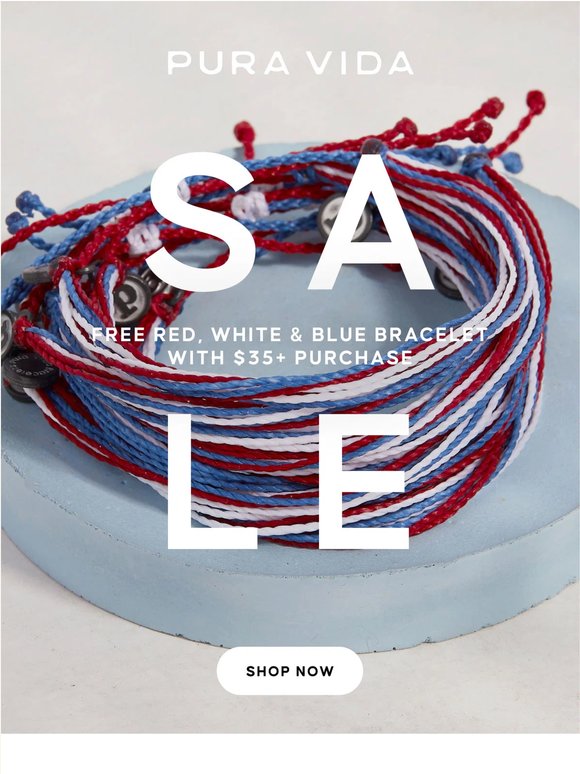 Spend $35+, get a FREE bracelet 🎆