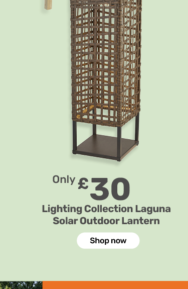 Lighting Collection Laguna Solar Outdoor Lantern. Only £30