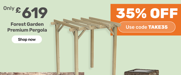 Forest Garden Premium Pergola 2.4m. Only £619. 35% off with code TAKE35