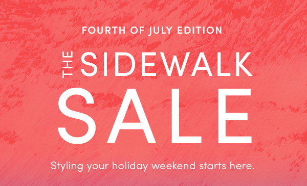 The sidewalk Sale