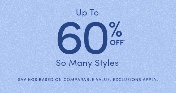 Up to 60% off