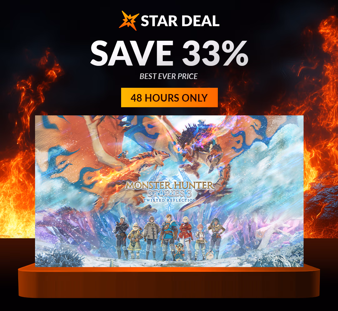 Star Deal: Red Hot Sale - Monster Hunter Stories 3: Twisted Reflection. Save 33% for the next 48 hours only and get the best ever price!!