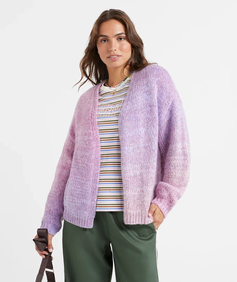 SAYLOR SPACEDYE CARDIGAN