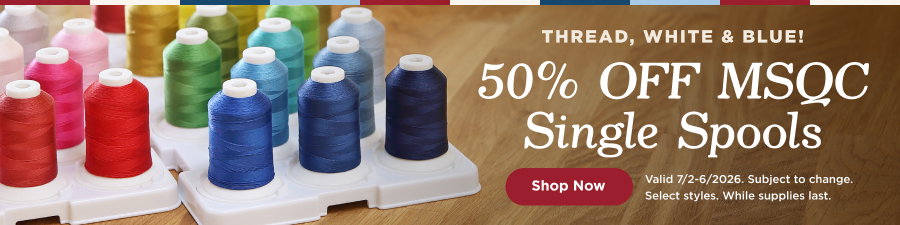 50% Off MSQC Single Spools. Shop now. Valid through 7/6/26. Subject to change. Select styles. While supplies last.