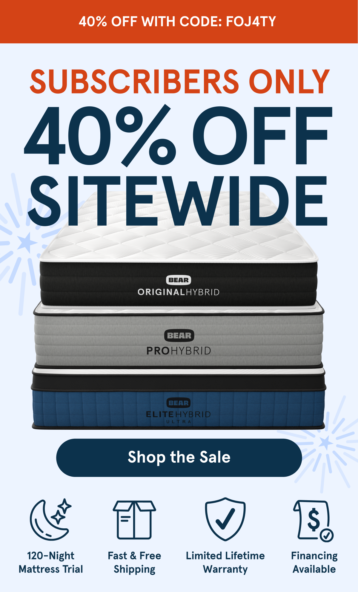 4th of July Sale 40%