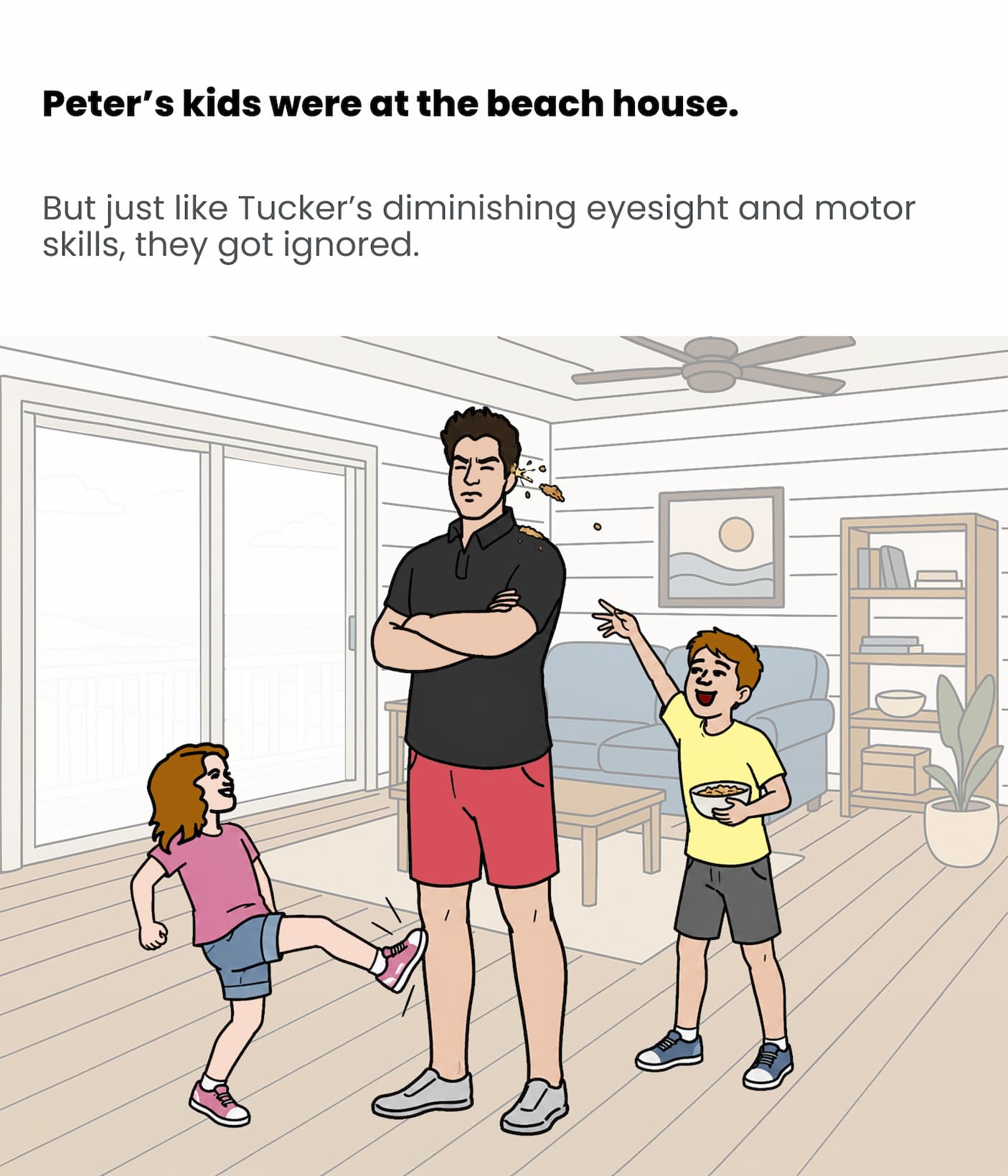 Peter's kids were there too