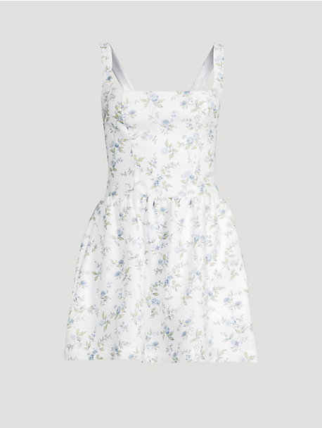 Janu Linen Mini Dress In Floral Print