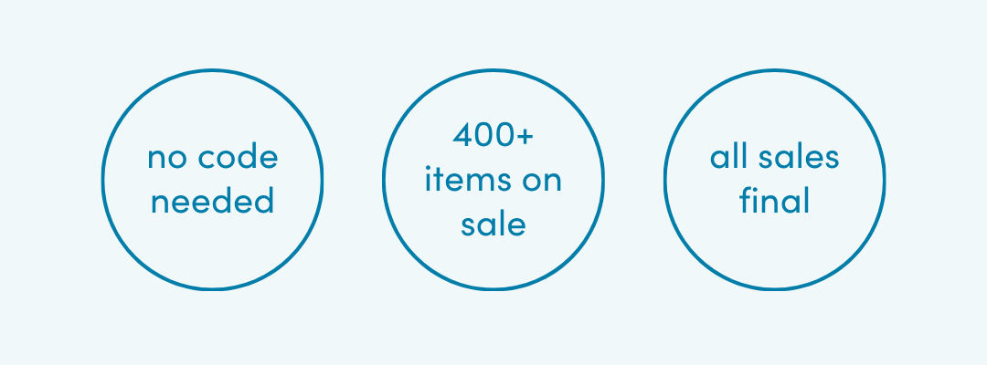 Semi-Annual Warehouse Sale Starts Today - $25 and Under
