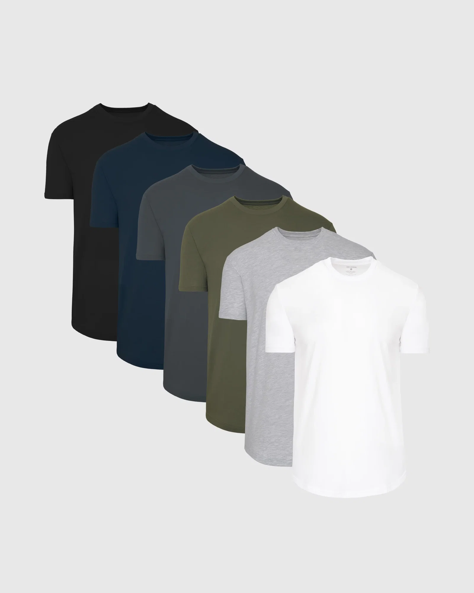 Image of The Staple Curved Hem Classic Crew Neck 6-Pack
