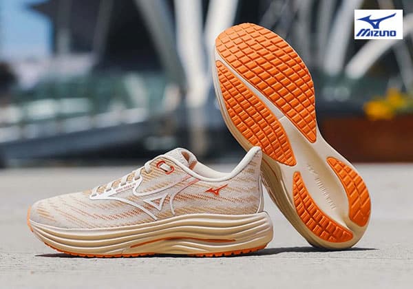 Mizuno Womens Wave Rider 29 Comfortable Running Shoes Summer Sand