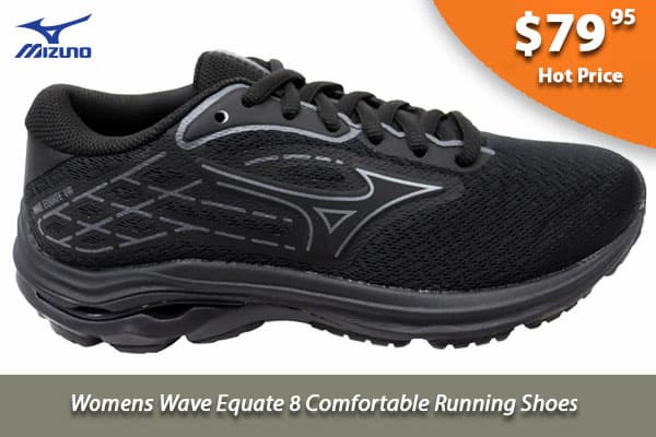 Mizuno Womens Wave Equate 8 Comfortable Running Shoes