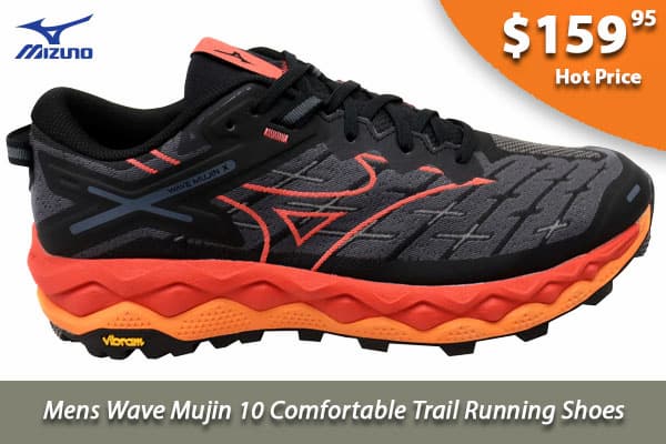 Mizuno Mens Wave Mujin 10 Comfortable Trail Running Shoes