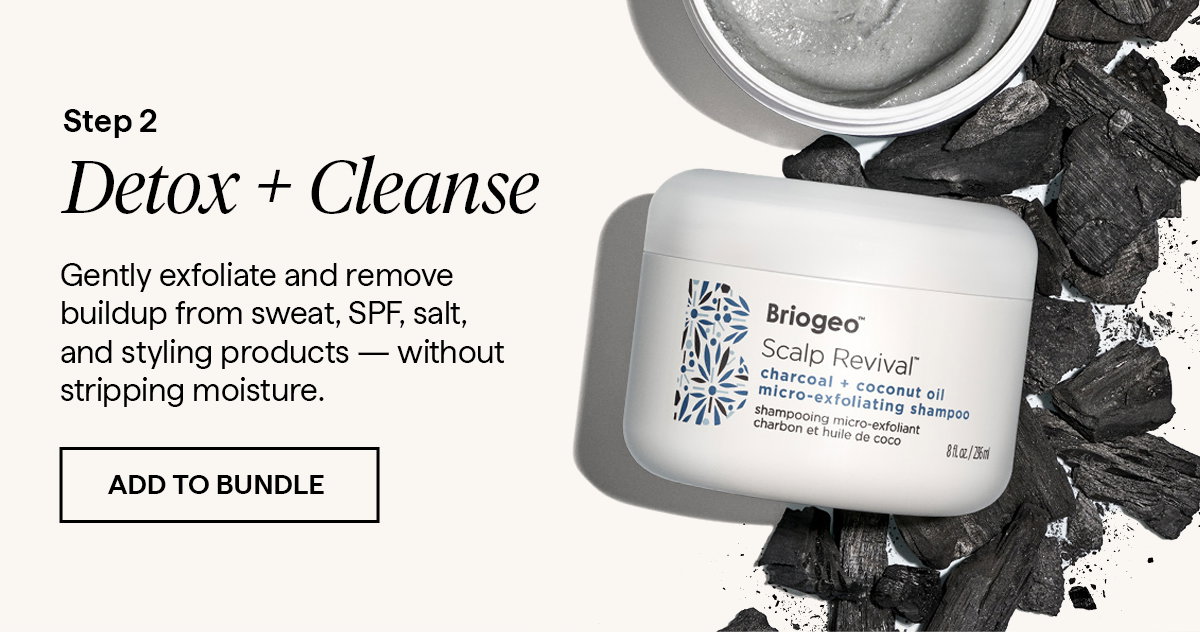  Gently exfoliate and remove buildup from sweat, SPF, salt, and styling products — without stripping moisture.