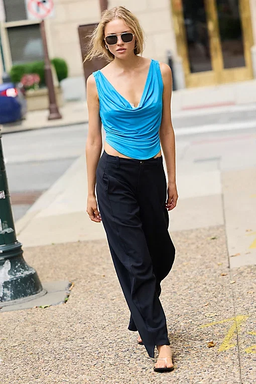 Were Going Out Cowl Neck Cami