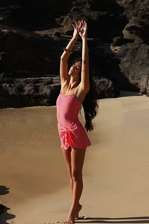 Rhythm Check Wrap Swim Dress