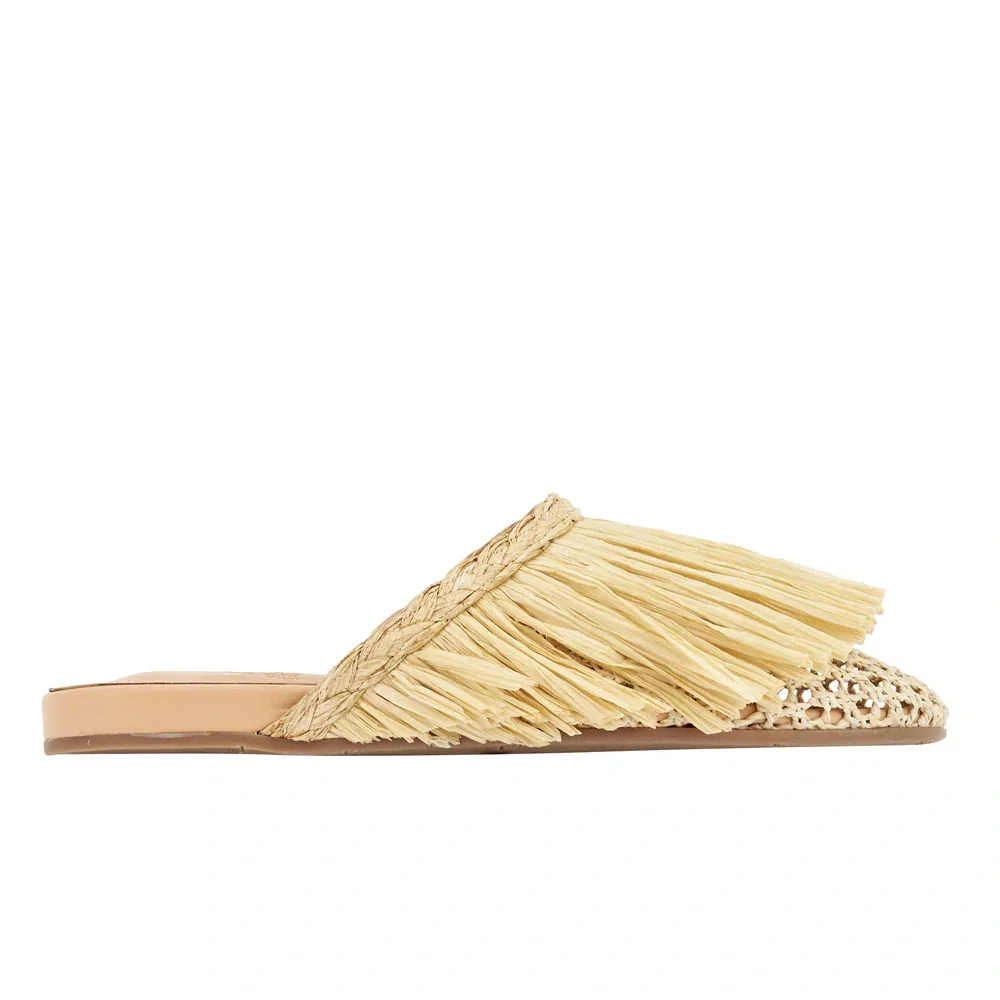 Image of Fringe Slipper Natural